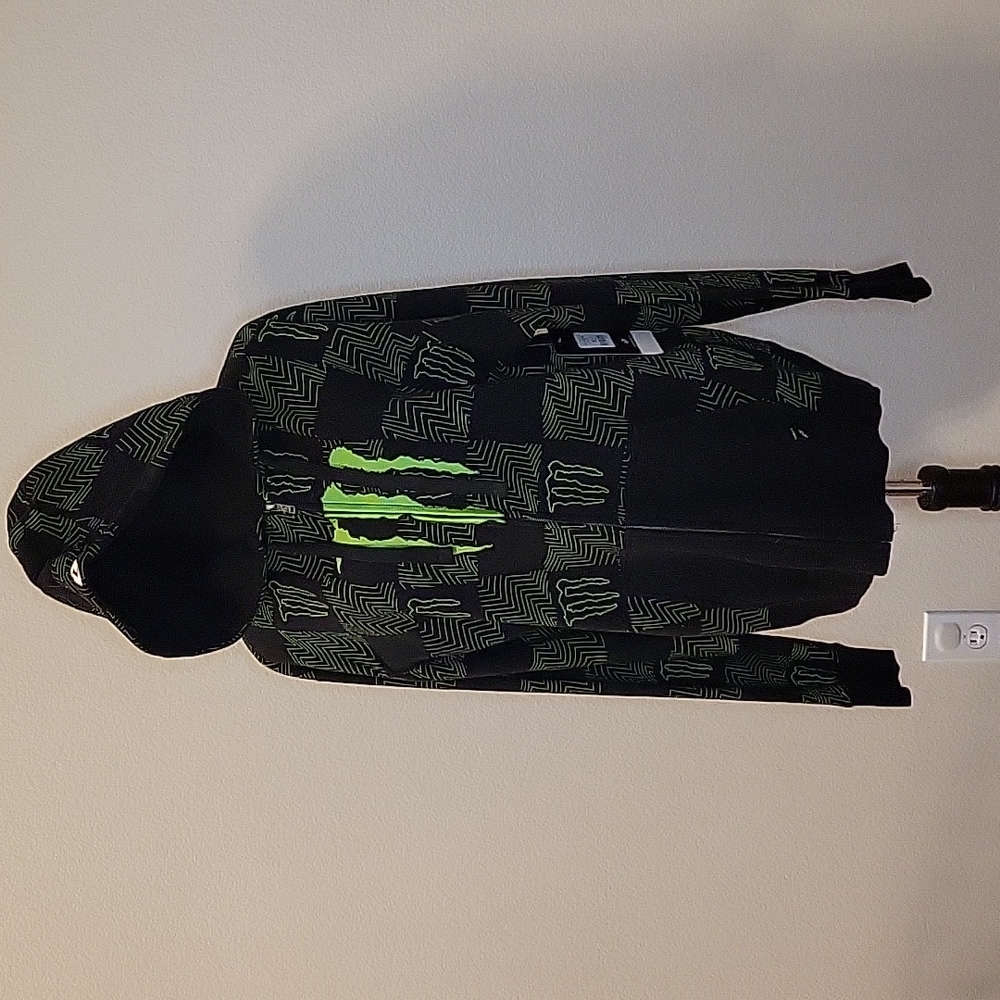 ONE Industries Monster Energy Hoodie Black Motocross Size XL Jacket Dirt Bike